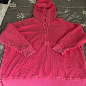 Aerie Pink Hooded Sweatshirt